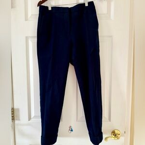 Ann Taylor curvy fit dark navy cropped pants size 2